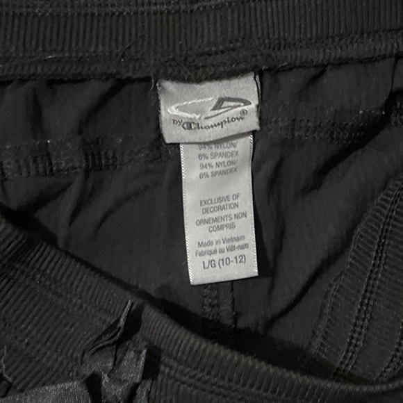 C9 Champion® Girls' Woven Joggers Black and Pink - Picture 3 of 3